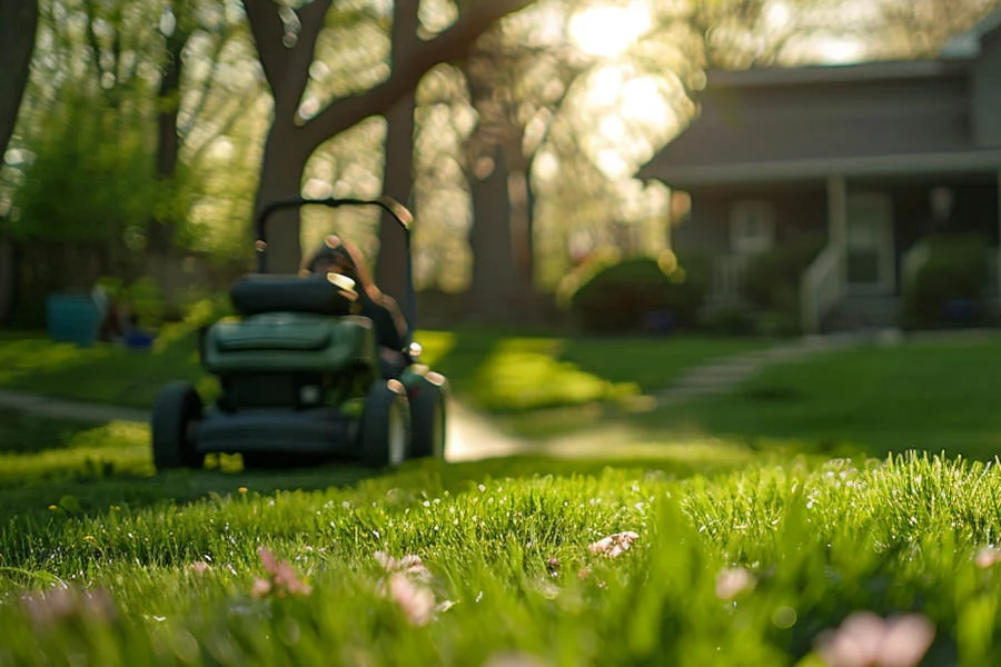 self propelled battery powered lawn mower